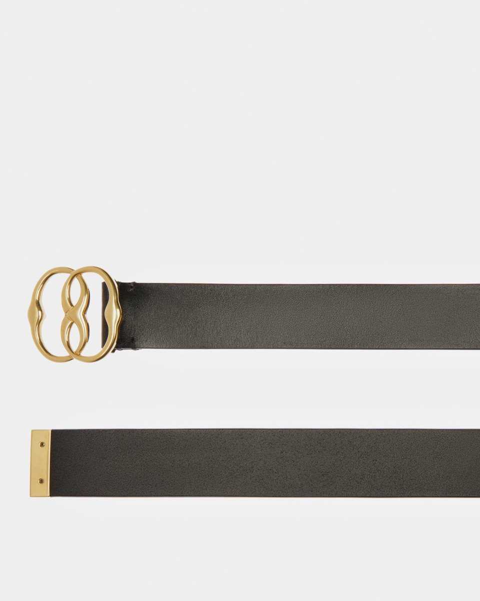 Bally Emblem Leather 35mm Belt Black | KNWOA7042