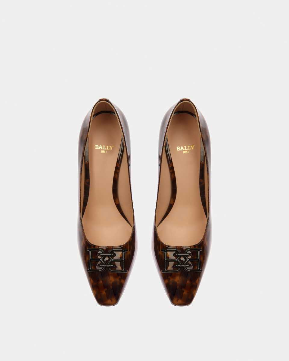 Bally Evanca Leather Pumps Brown | MXRPD3670