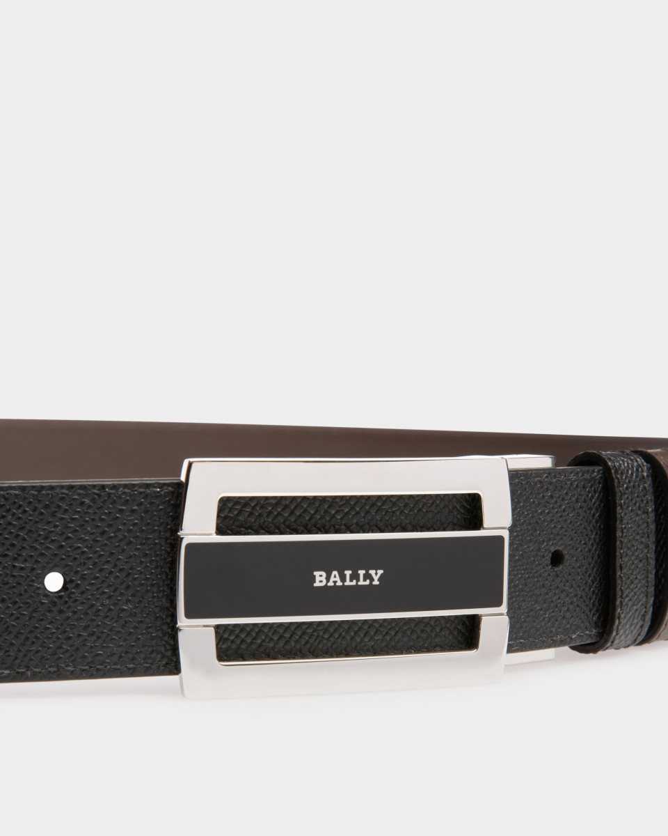 Bally Fabazia Leather 35mm Belt Black | XRGJO4085