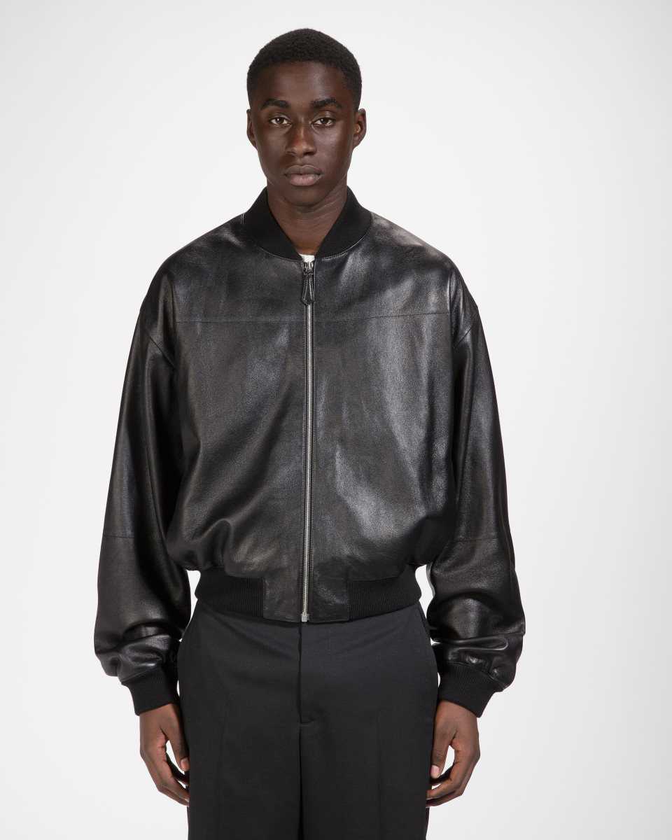 Bally Fabric Blouson Bomber Jacket Black | SHVNY2786