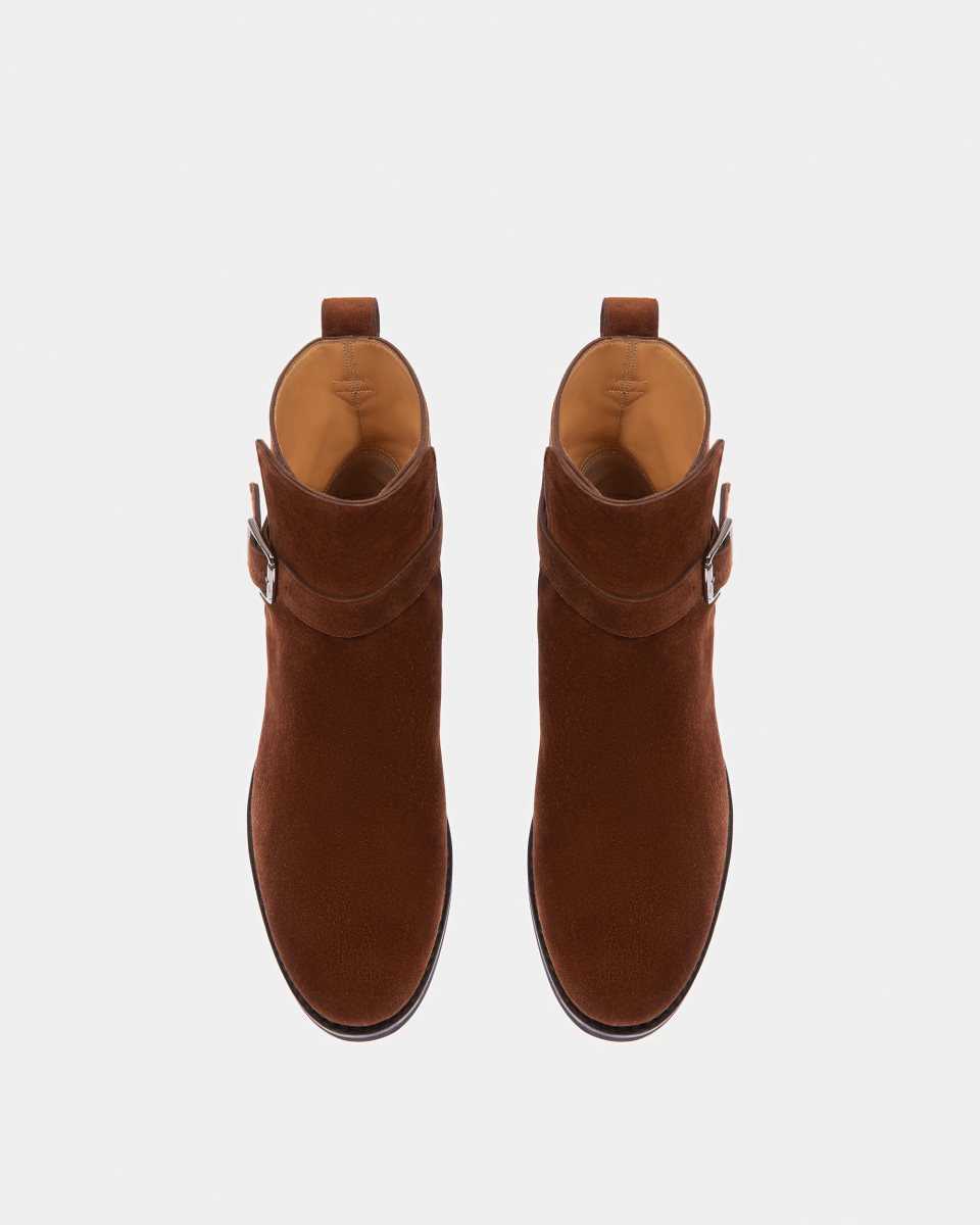 Bally Filly Leather Boots Brown | IPBEK3194