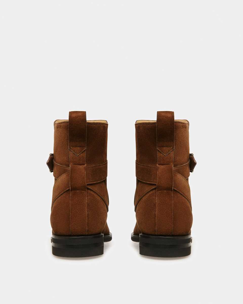 Bally Filly Leather Boots Brown | IPBEK3194