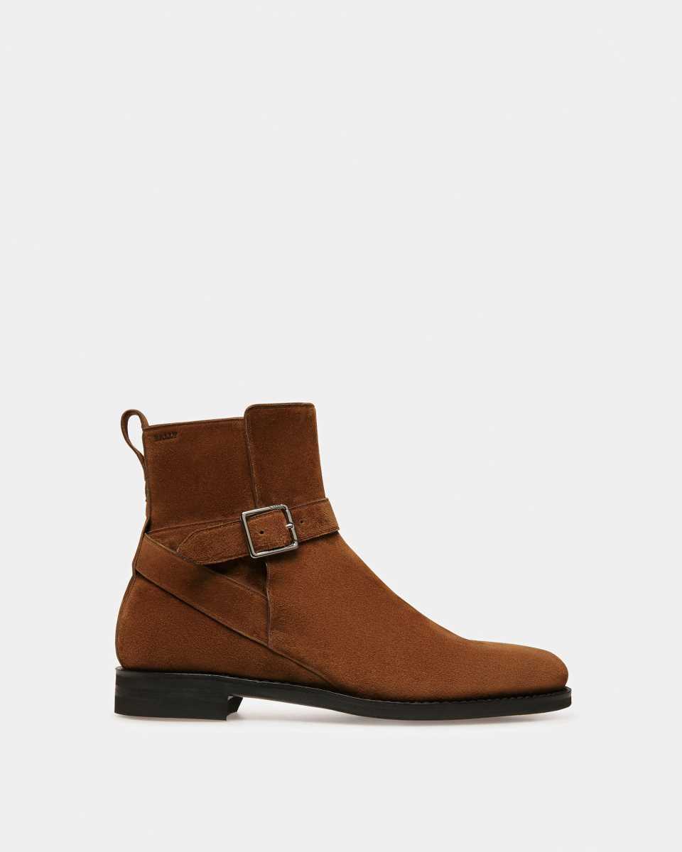 Bally Filly Leather Boots Brown | IPBEK3194