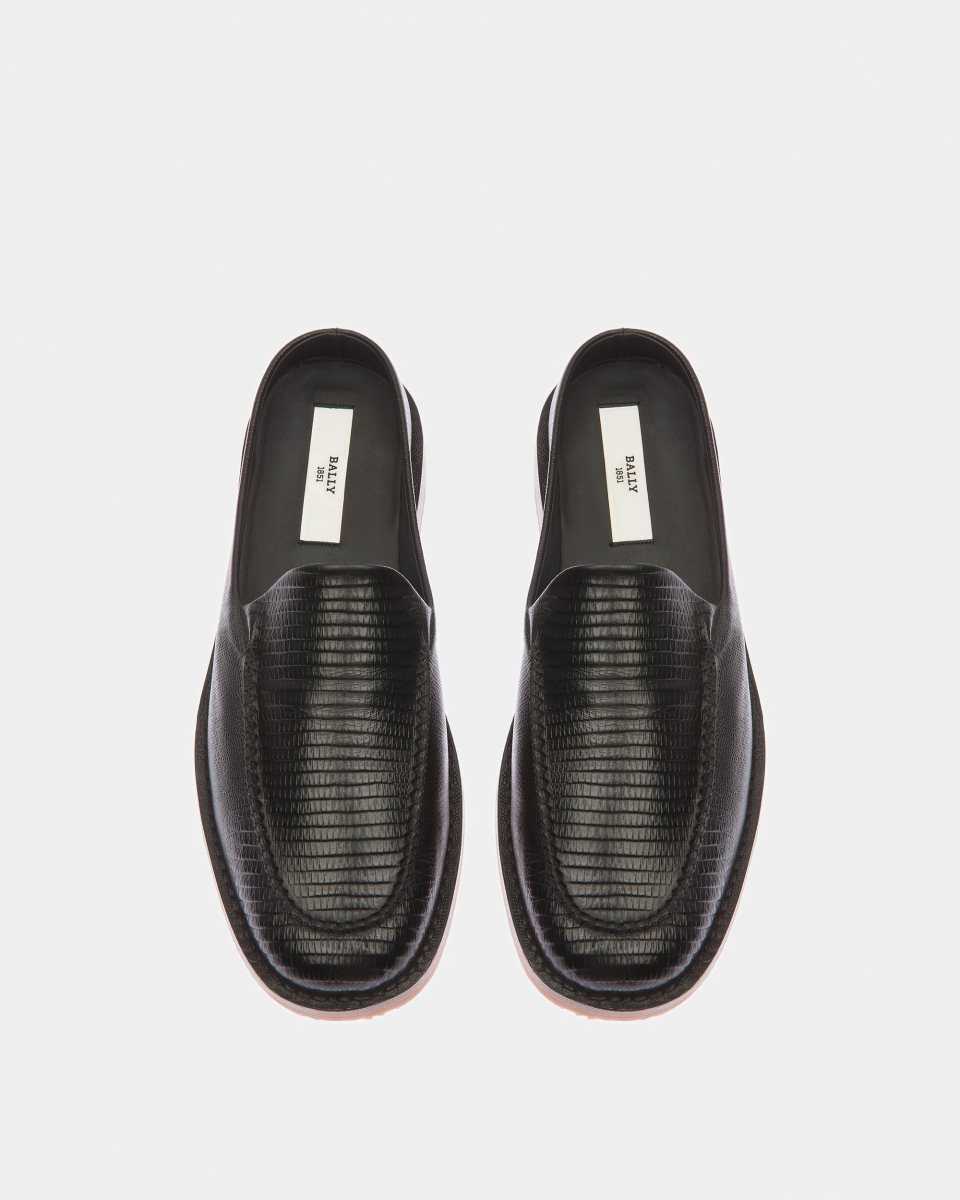 Bally Fosko Leather Slippers Black | ZUVXS1703