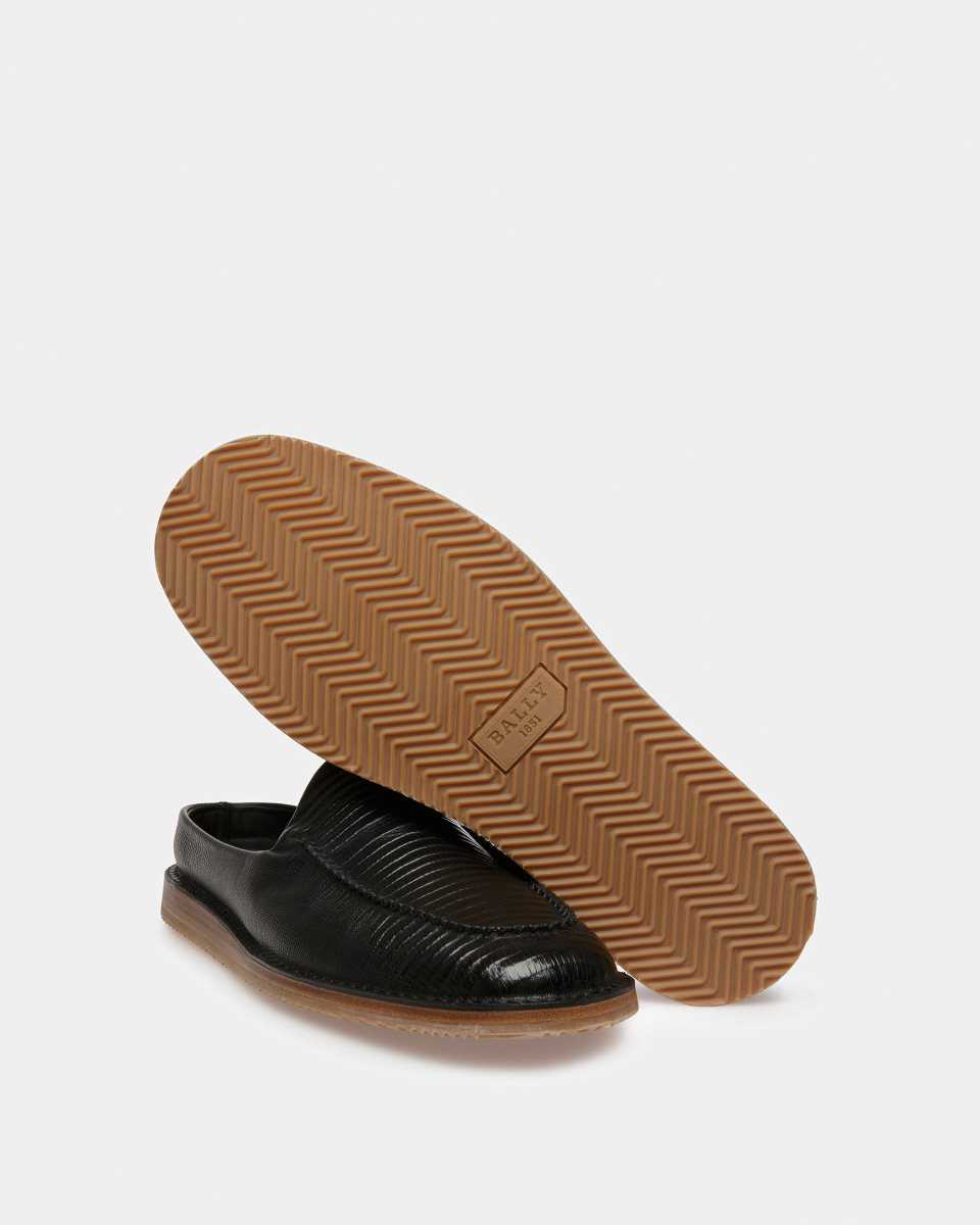 Bally Fosko Leather Slippers Black | ZUVXS1703