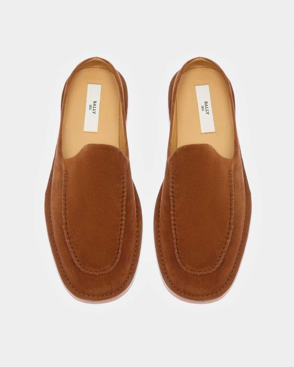 Bally Fosko Leather Slippers Brown | SEVTC9483