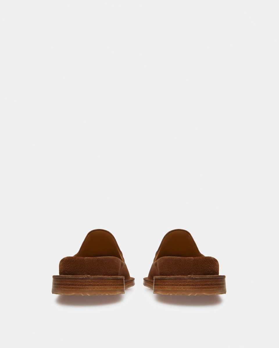 Bally Fosko Leather Slippers Brown | SEVTC9483