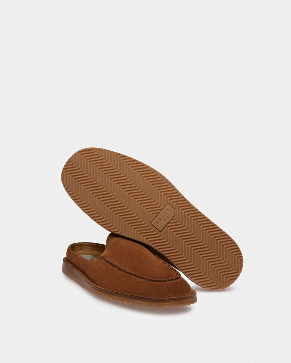 Bally Fosko Leather Slippers Brown | SEVTC9483