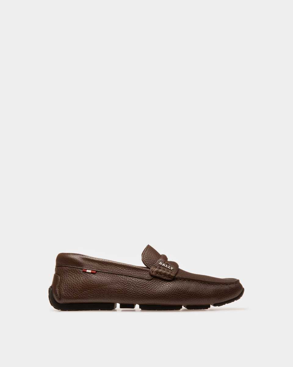 Bally Fosko Leather Slippers Brown | SEVTC9483