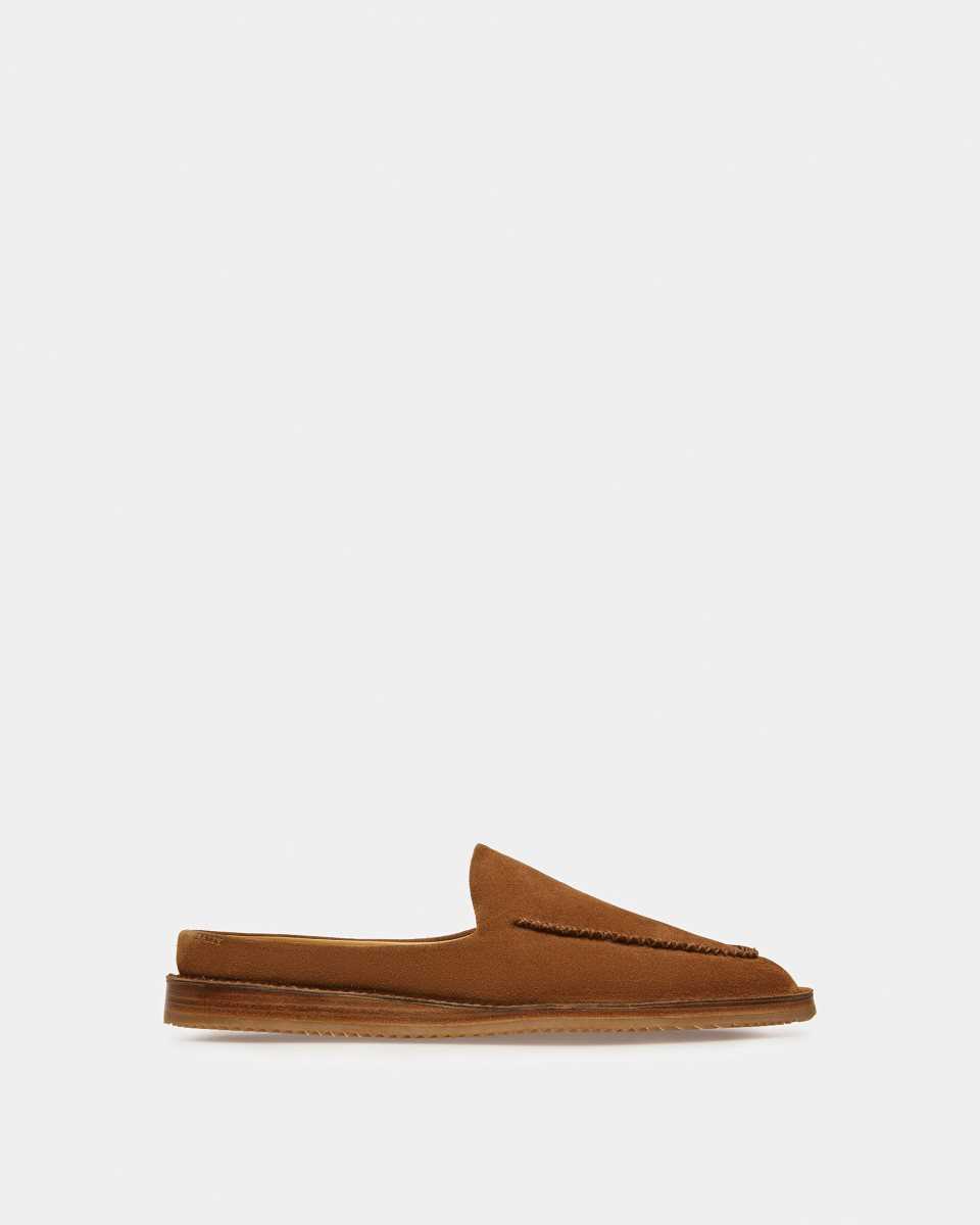 Bally Fosko Leather Slippers Brown | SEVTC9483