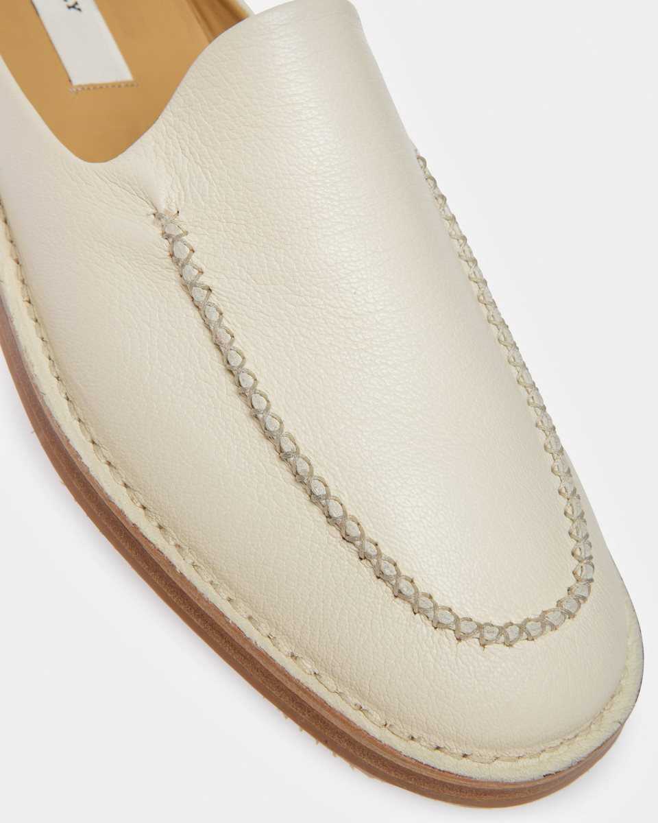 Bally Fosko Leather Slippers White | DLCFZ4170