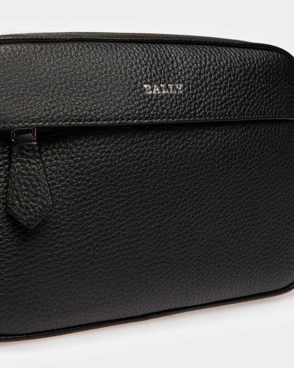 Bally Hal Leather Cross-Body Bag Black | NZDCV5016