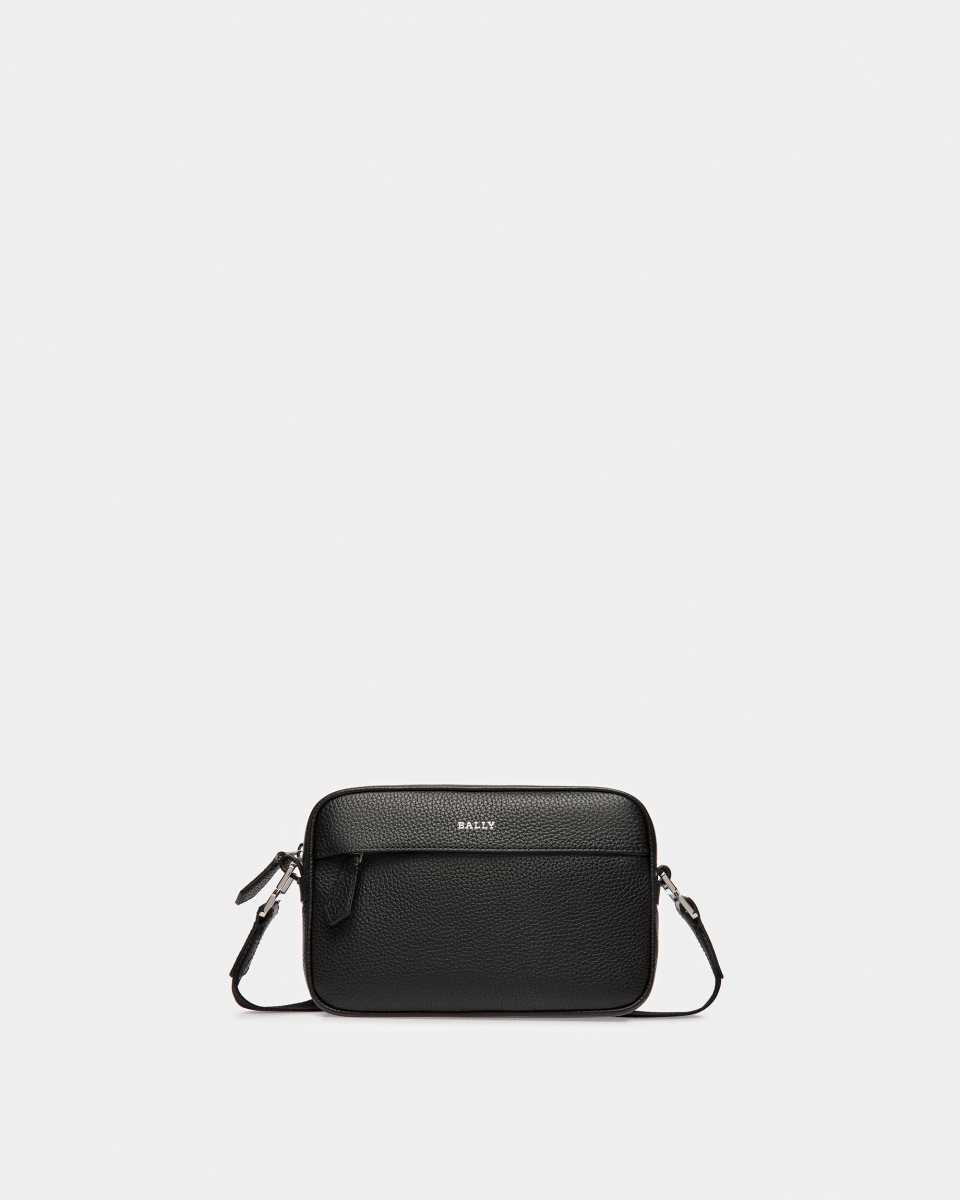 Bally Hal Leather Cross-Body Bag Black | NZDCV5016