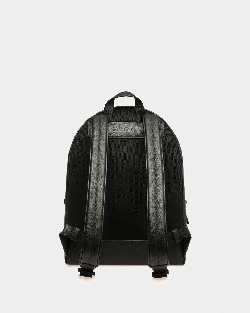 Bally Harper Leather Backpack Black | VYHOX0347