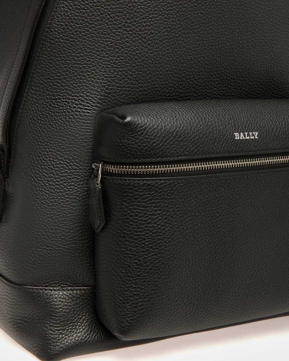 Bally Harper Leather Backpack Black | VYHOX0347