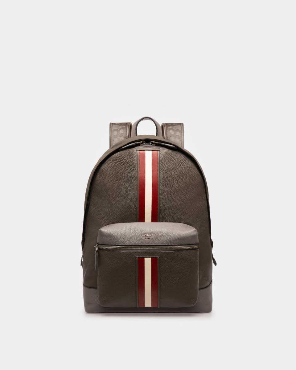 Bally Harper Leather Backpack Black | VYHOX0347