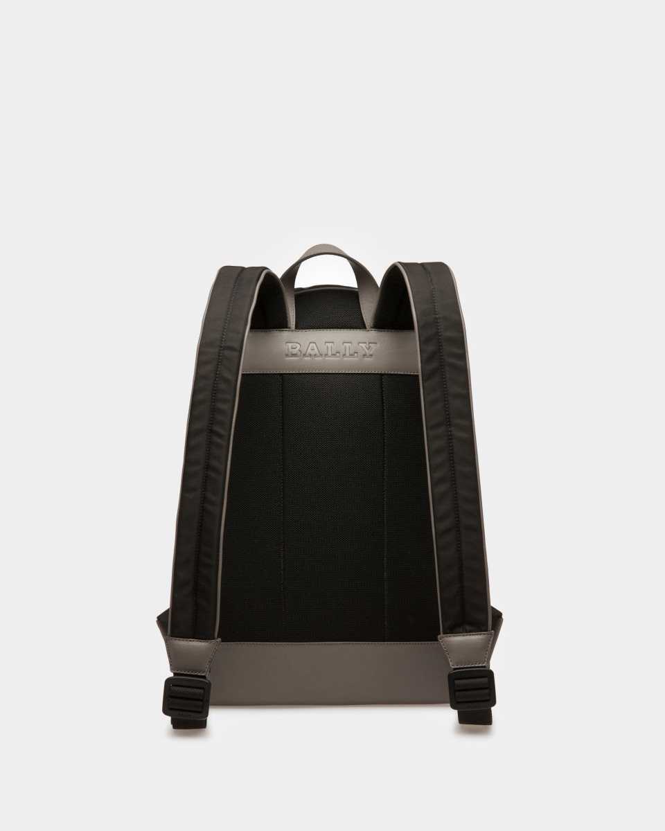 Bally Harper Nylon And Leather Backpack Black | ABECG4673