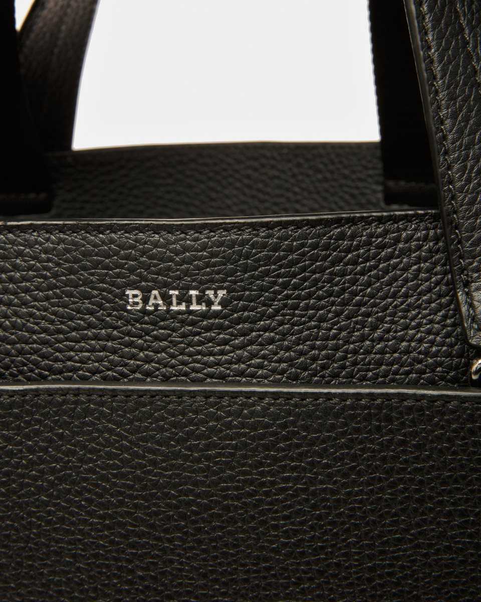 Bally Havid Leather Tote Black | FCUYW9327