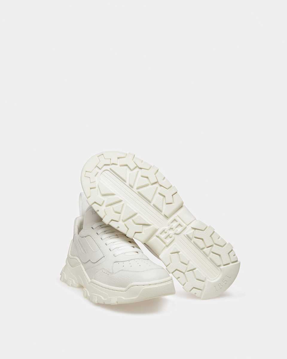 Bally Holden Leather Sneakers White | MJVUY8392