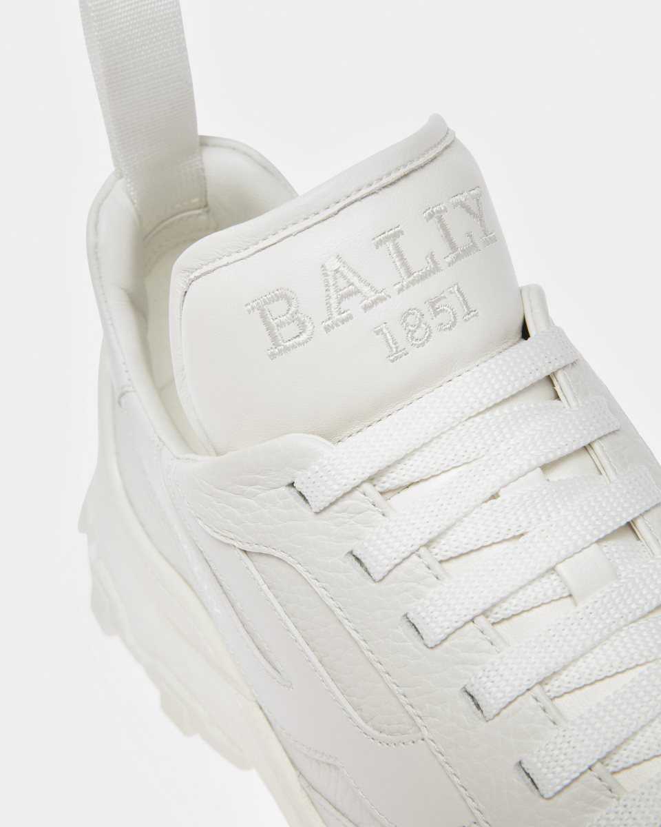 Bally Holden Leather Sneakers White | MJVUY8392