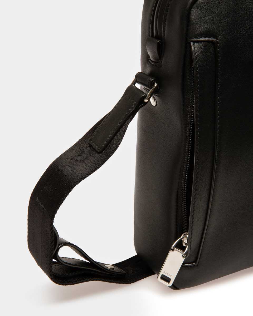 Bally Holm Leather Cross-Body Bag Black | OUKBG0824