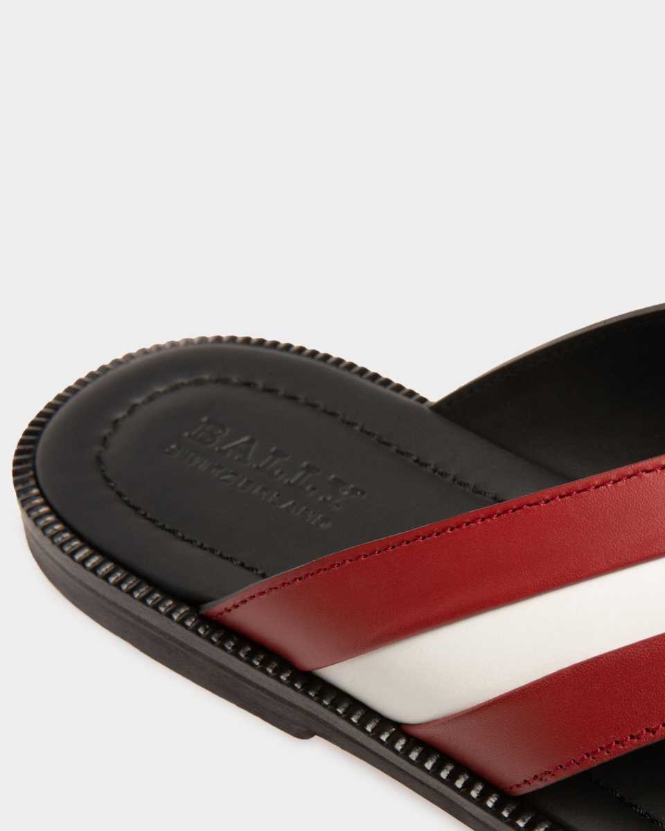 Bally Jaabir Leather Sandals Black | XGZHR2376