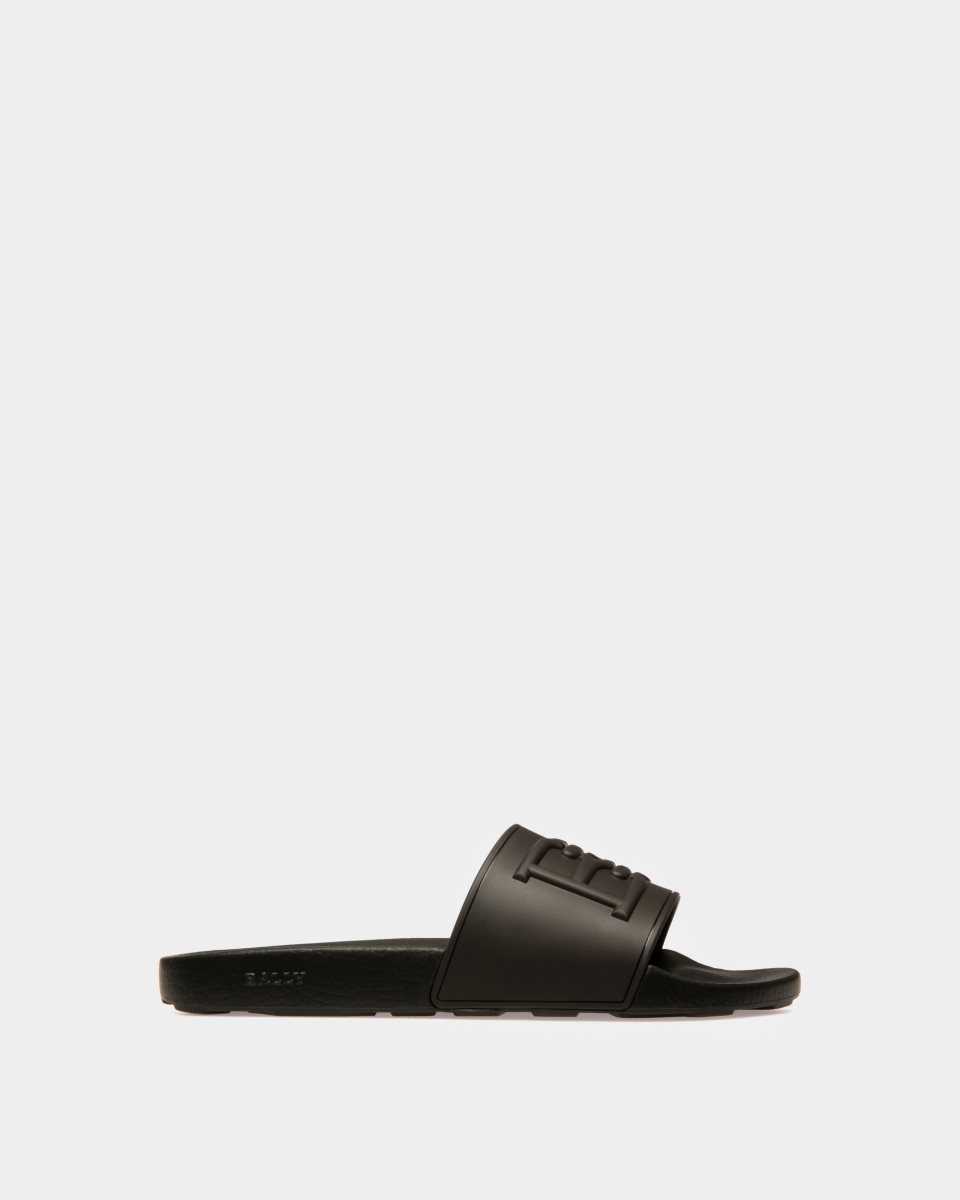 Bally Jaabir Leather Sandals Black | XGZHR2376