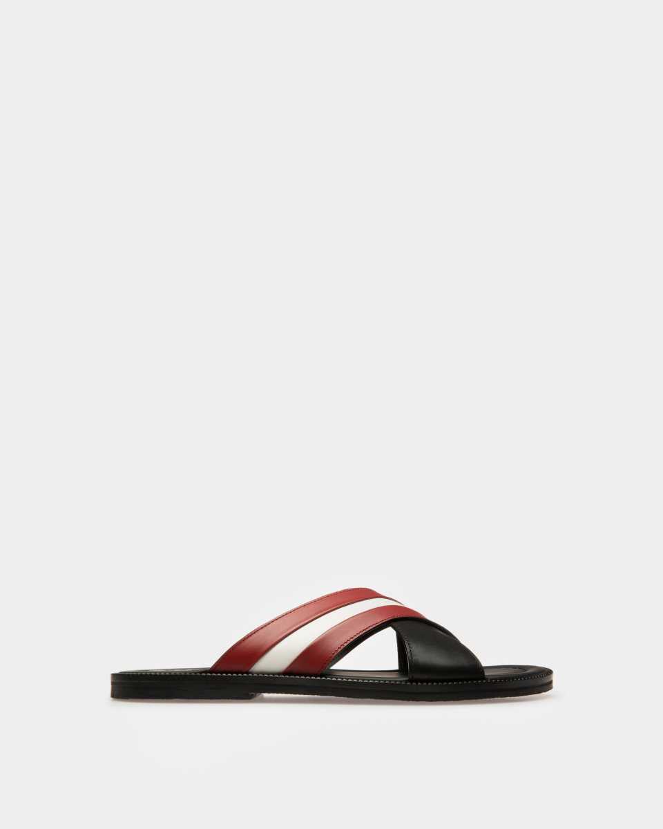 Bally Jaabir Leather Sandals Black | XGZHR2376