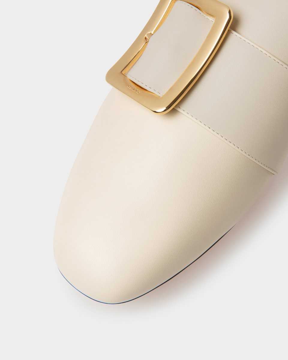 Bally Janelle Calf Leather Slipper White | QDPKE3528