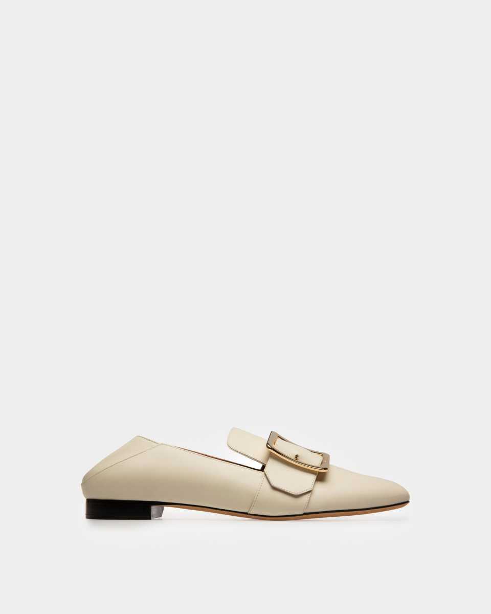 Bally Janelle Calf Leather Slipper White | QDPKE3528