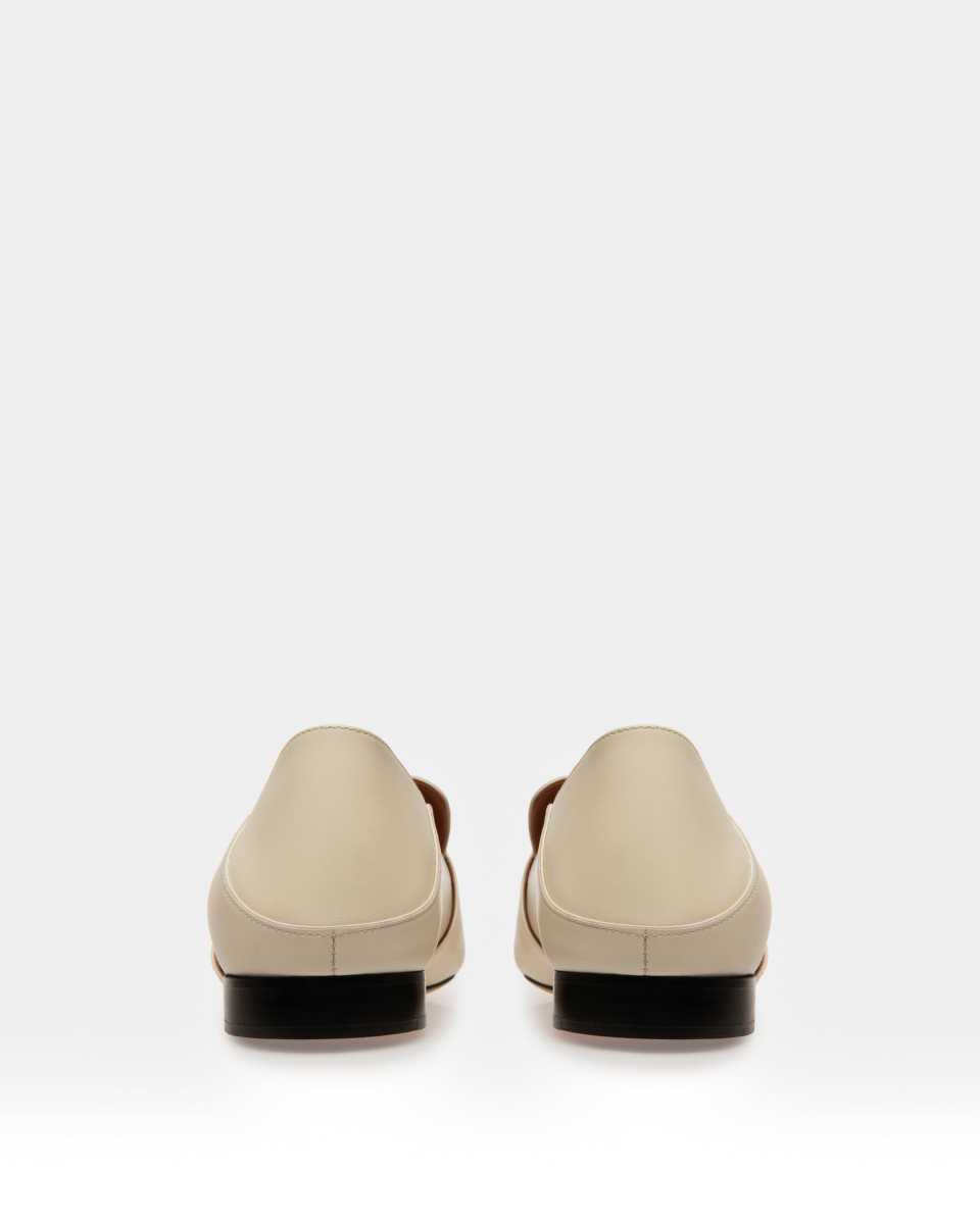 Bally Janelle Calf Leather Slipper White | VTYIX2174