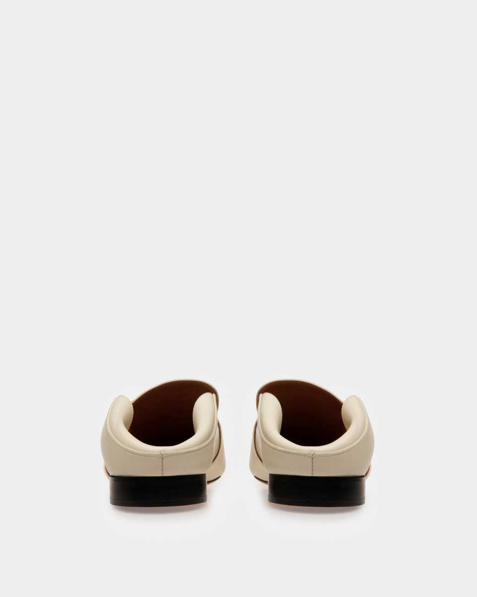 Bally Janelle Calf Leather Slipper White | VTYIX2174