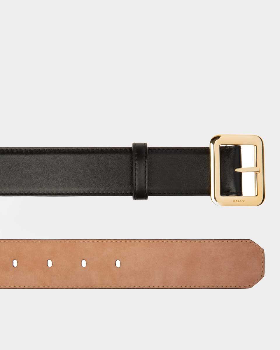 Bally Janelle Leather 35mm Belt Black | GKRPL9652