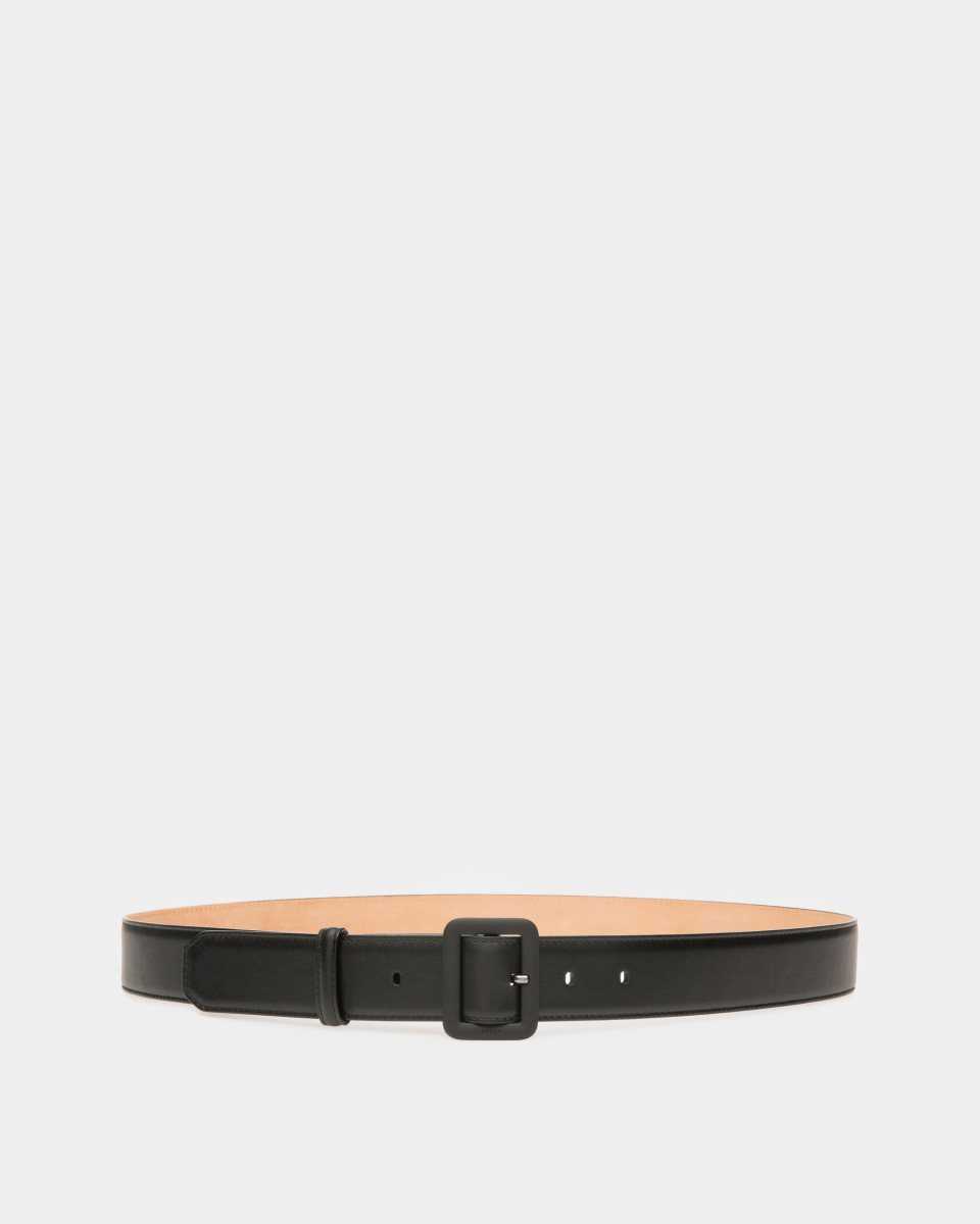 Bally Janelle Leather 35mm Belt Black | GKRPL9652