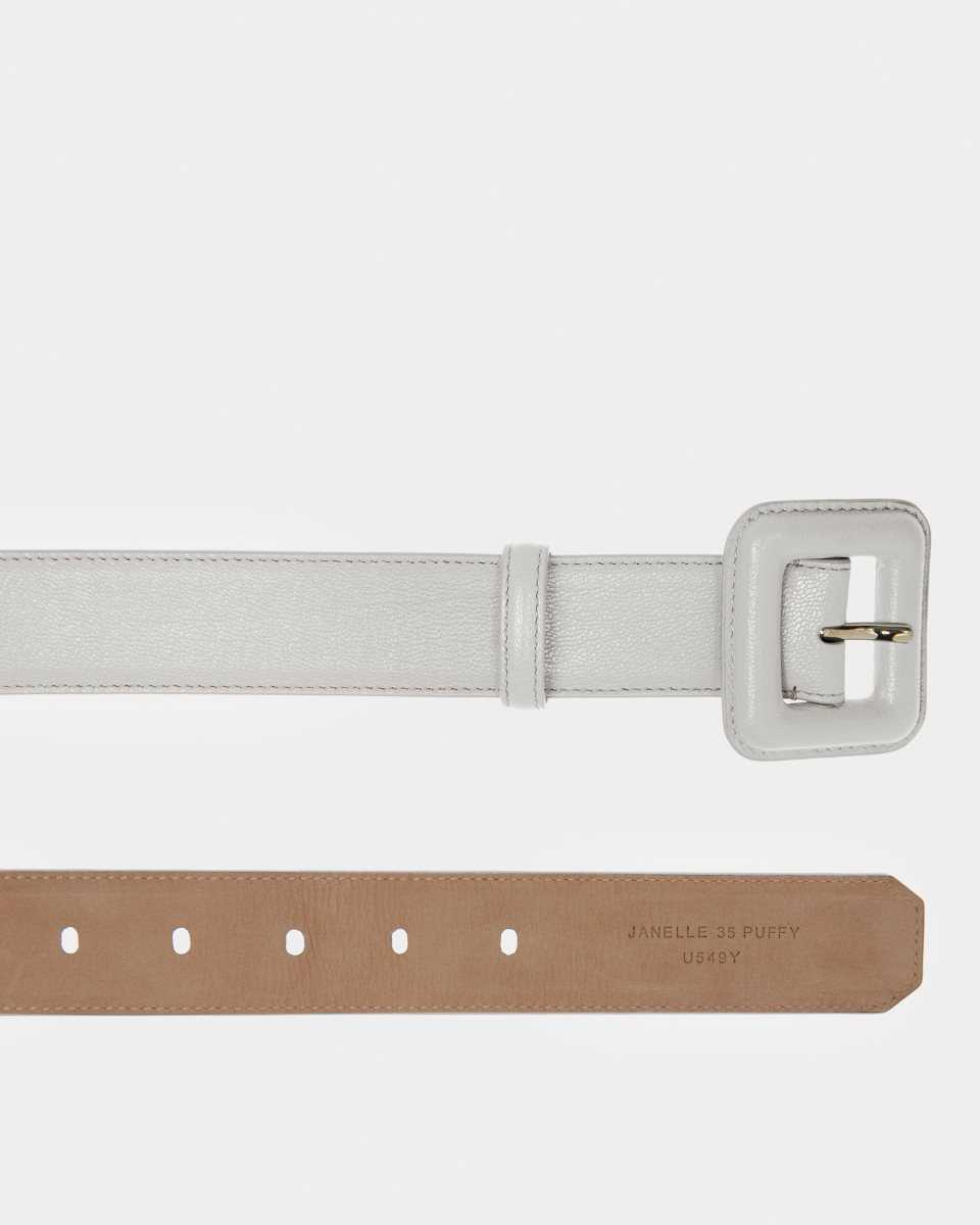 Bally Janelle Leather Belt White | OZYLC5097