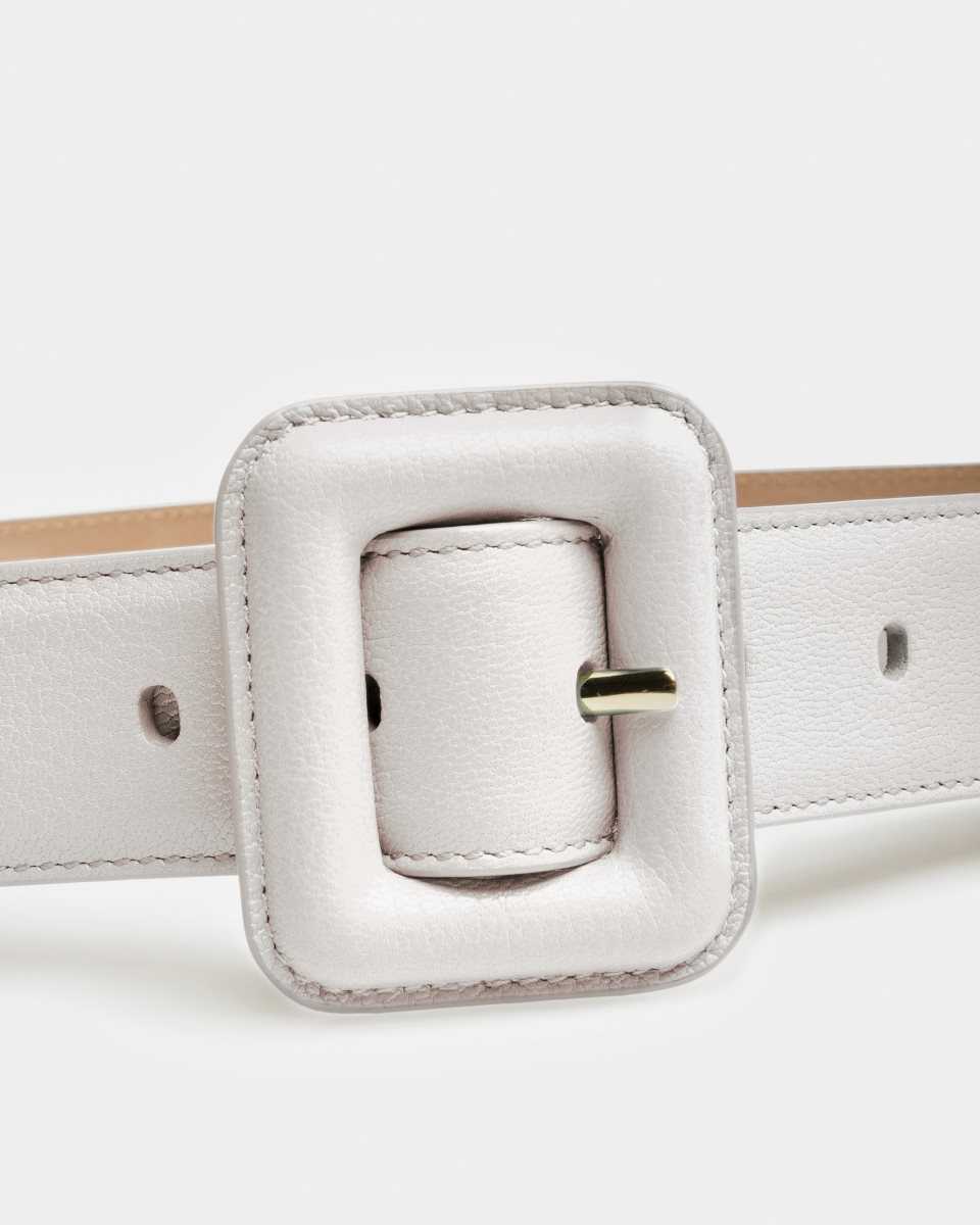 Bally Janelle Leather Belt White | OZYLC5097