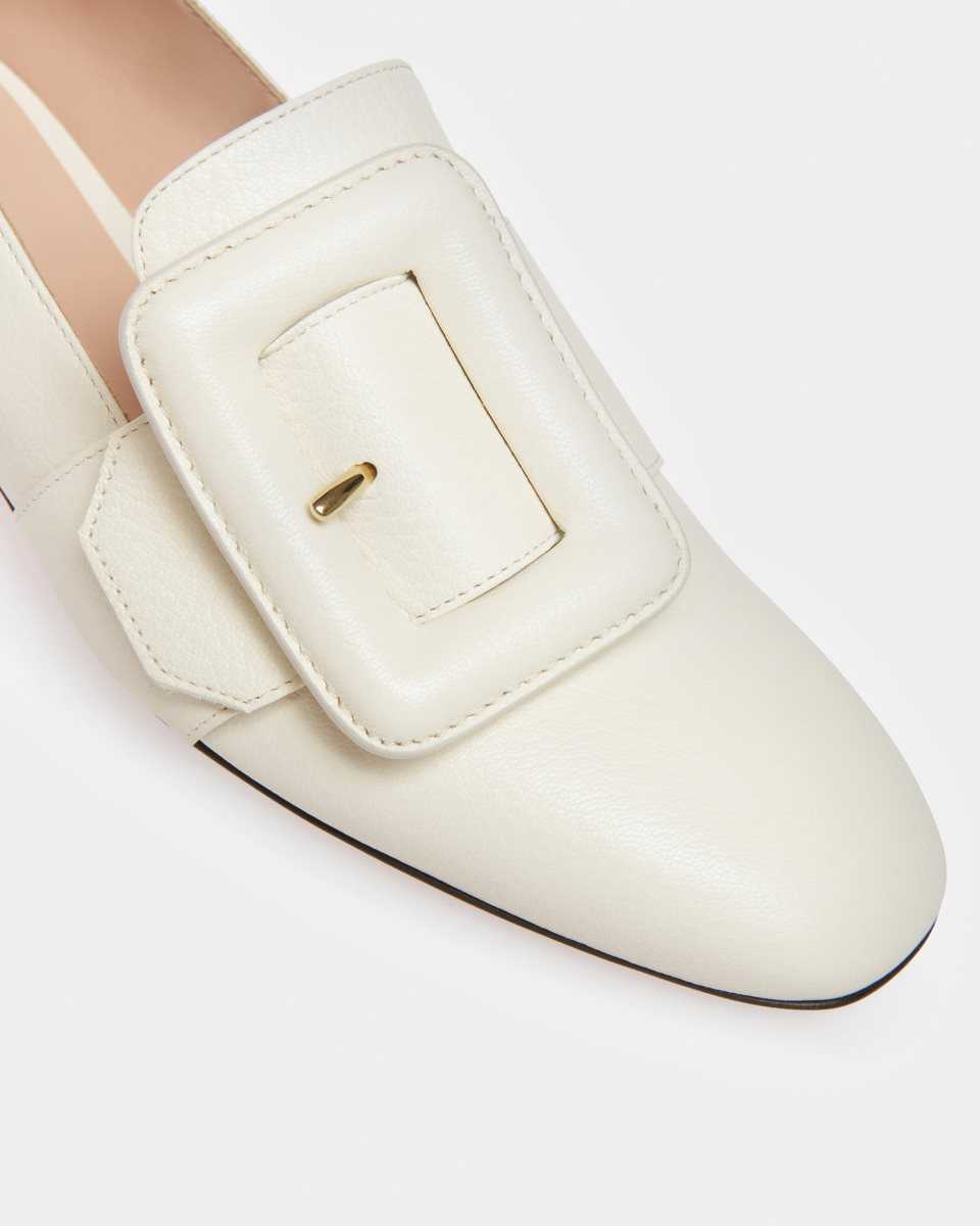 Bally Janelle Leather Loafers White | JBUZE7359