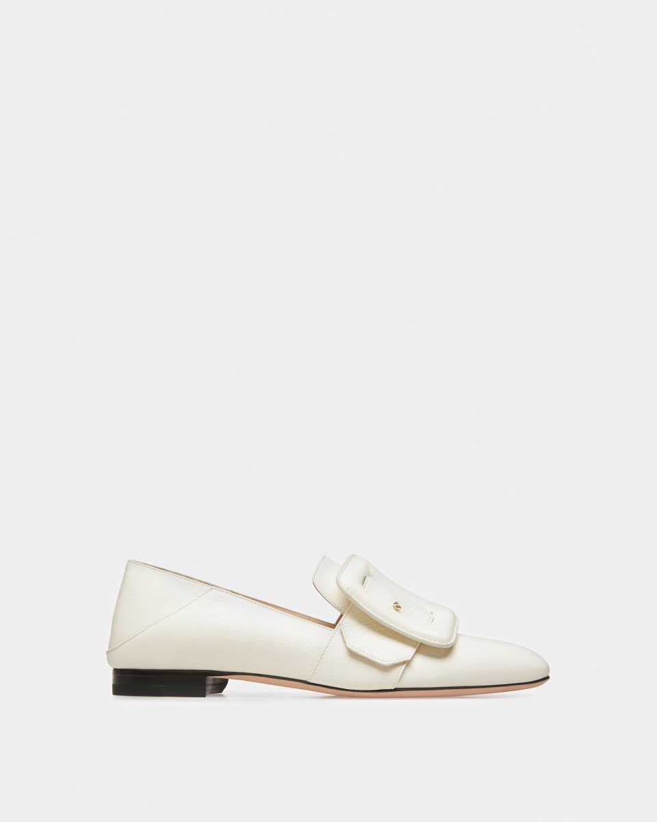 Bally Janelle Leather Loafers White | LMWRO0561