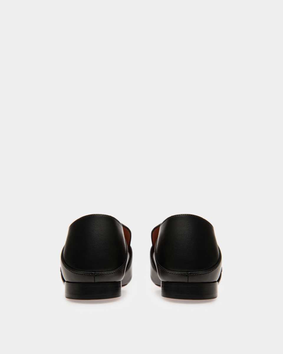 Bally Janelle Leather Slipper Black | DCOKG5968