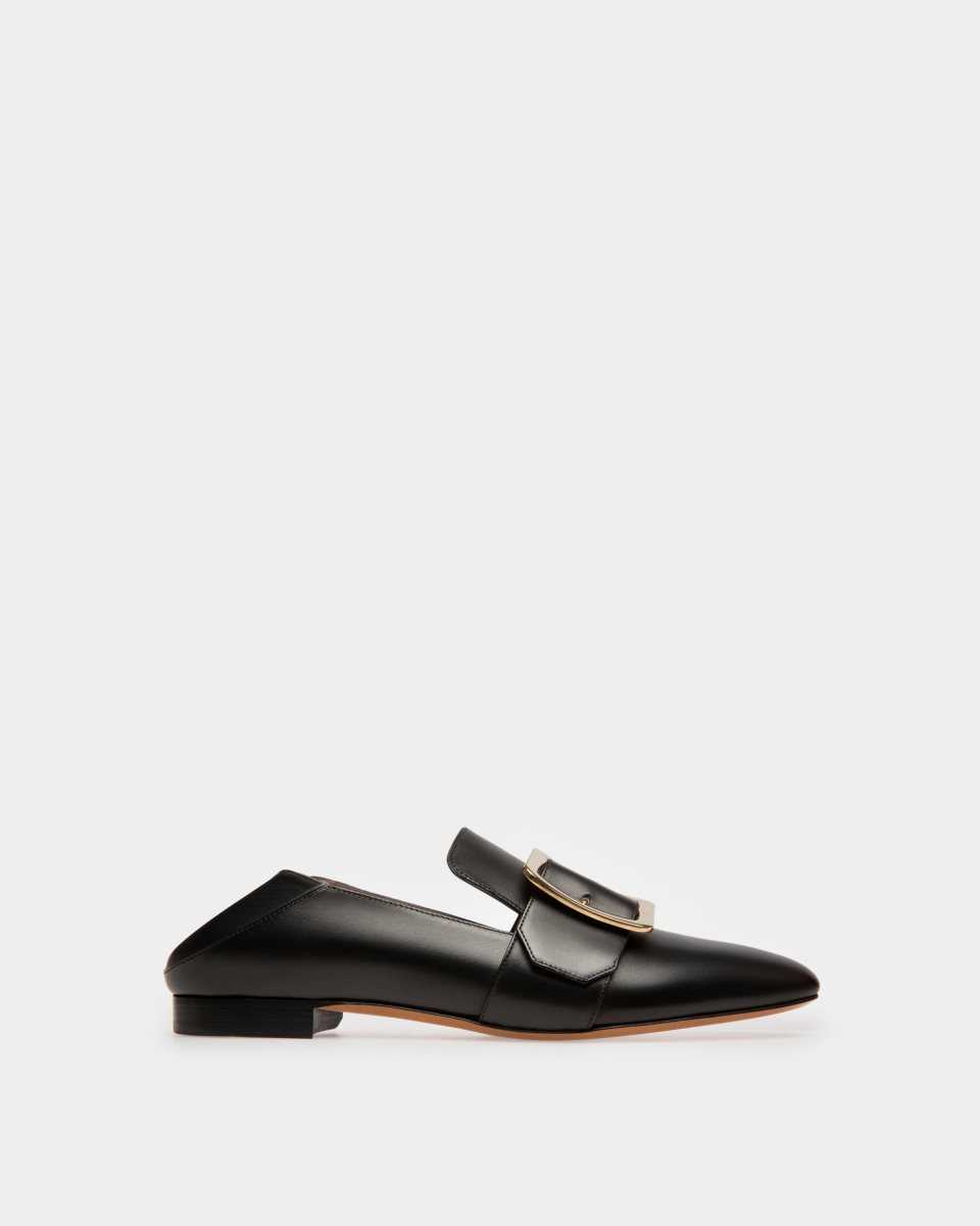 Bally Janelle Leather Slipper Black | DCOKG5968