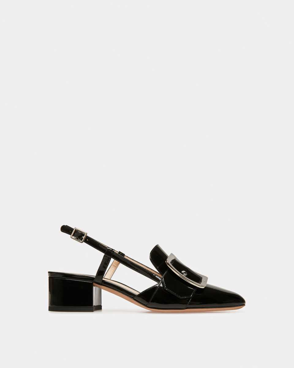 Bally Jasmine Leather Slingback Pumps Black | SNGFO5361