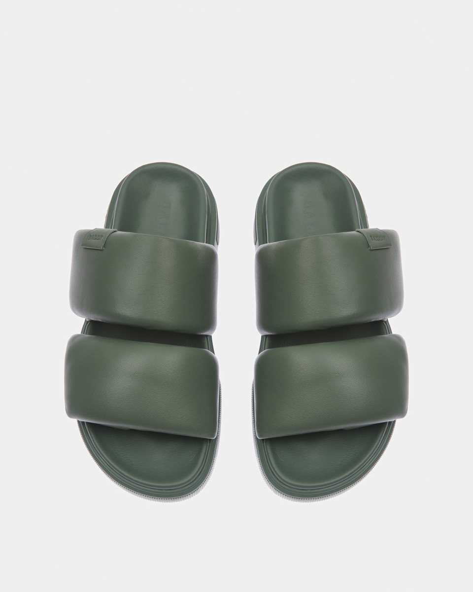 Bally Joey Leather Sandals Green | DSLYU0129