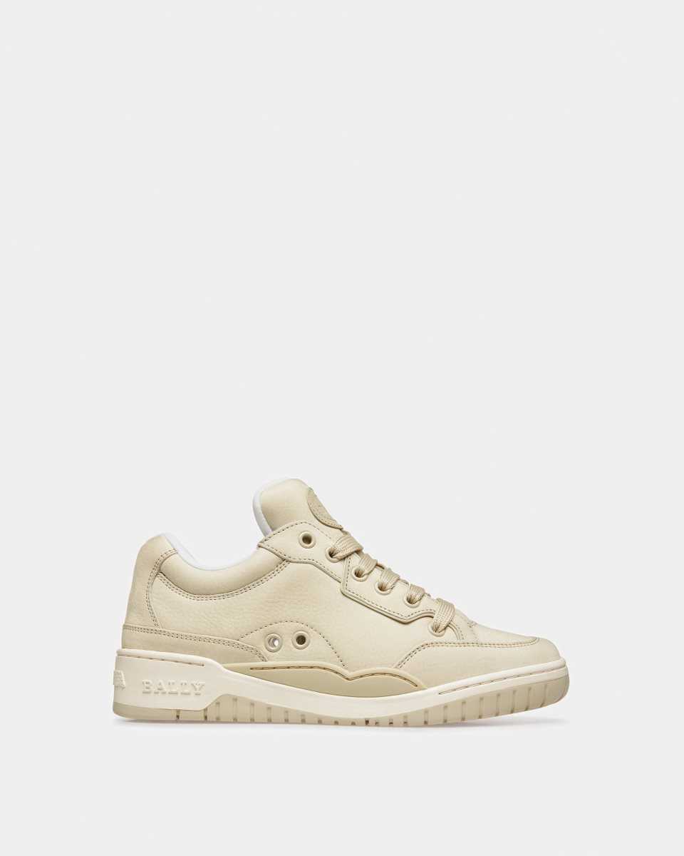 Bally Kiro Leather Sneakers Beige | DCIZK1745