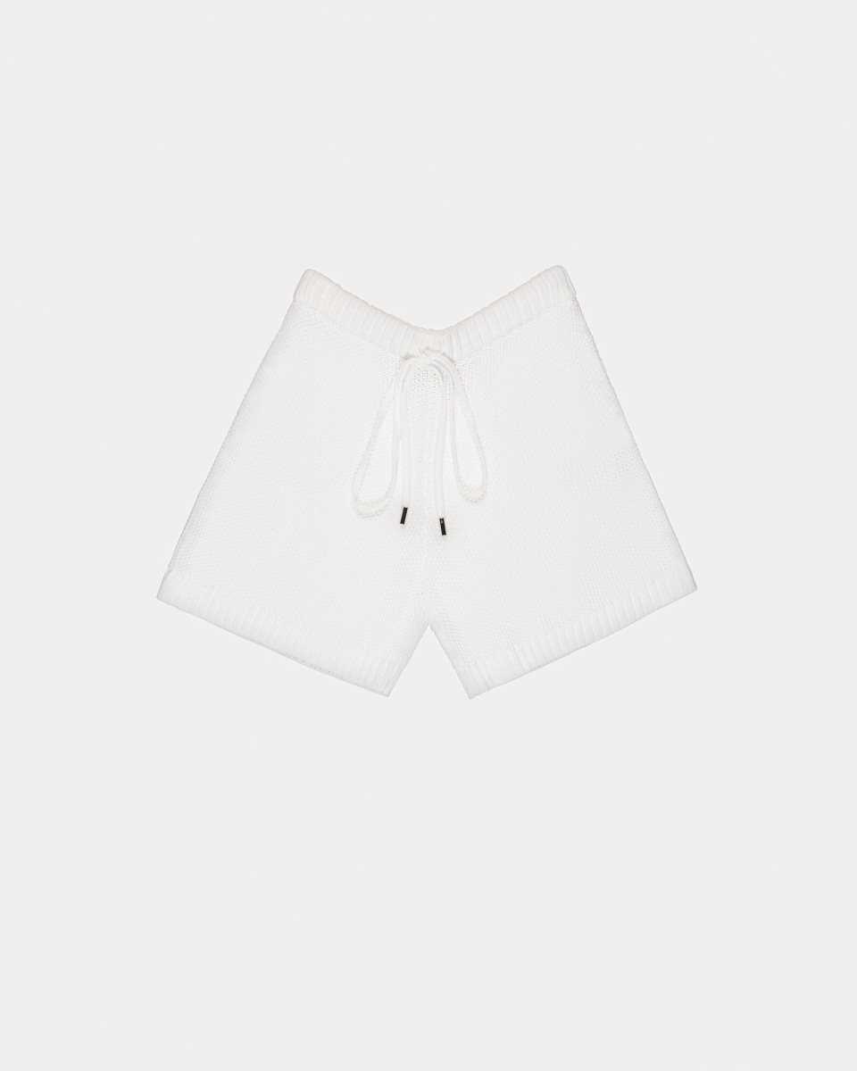 Bally Knitted Cotton Shorts White | BEOWJ5379