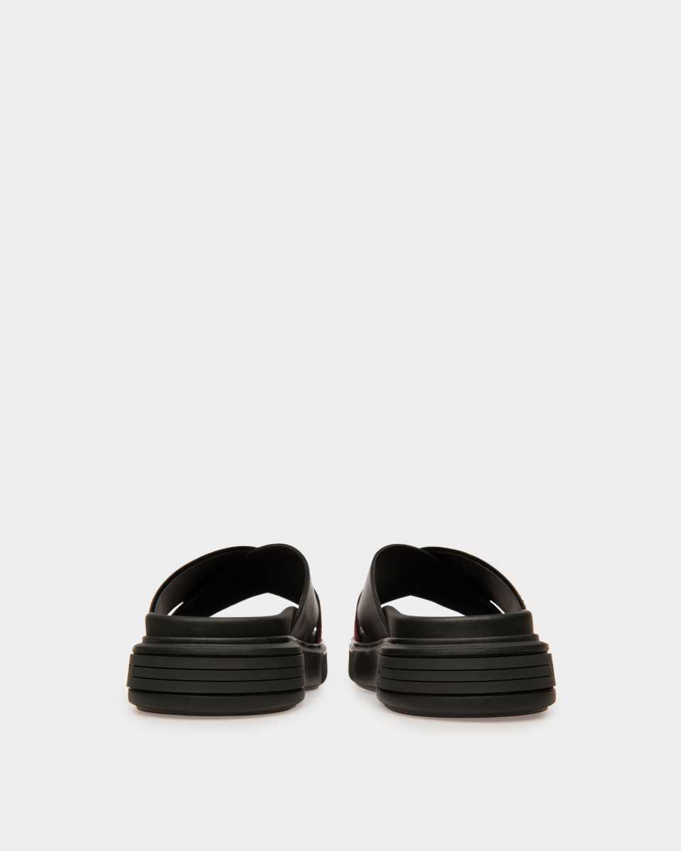 Bally LIFT SANDAL Leather Sandals Black | CQRSK7518