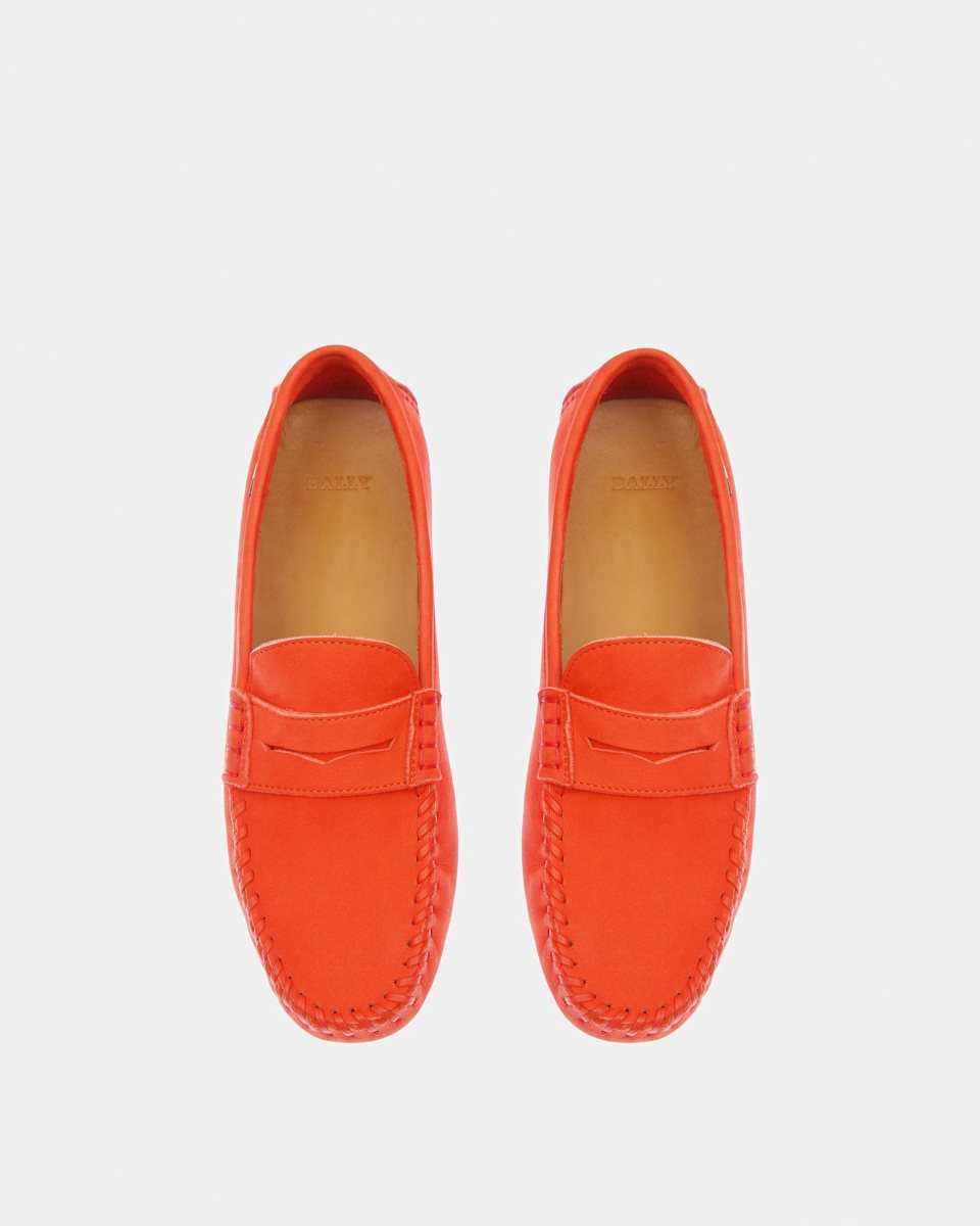 Bally Lamby Leather Drivers Orange | QDROC9762