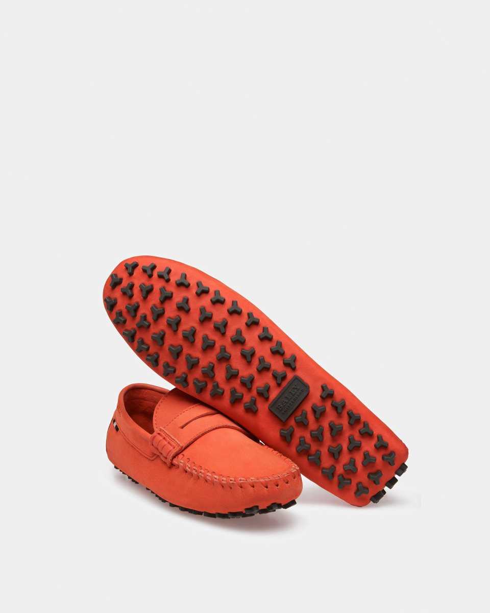 Bally Lamby Leather Drivers Orange | QDROC9762