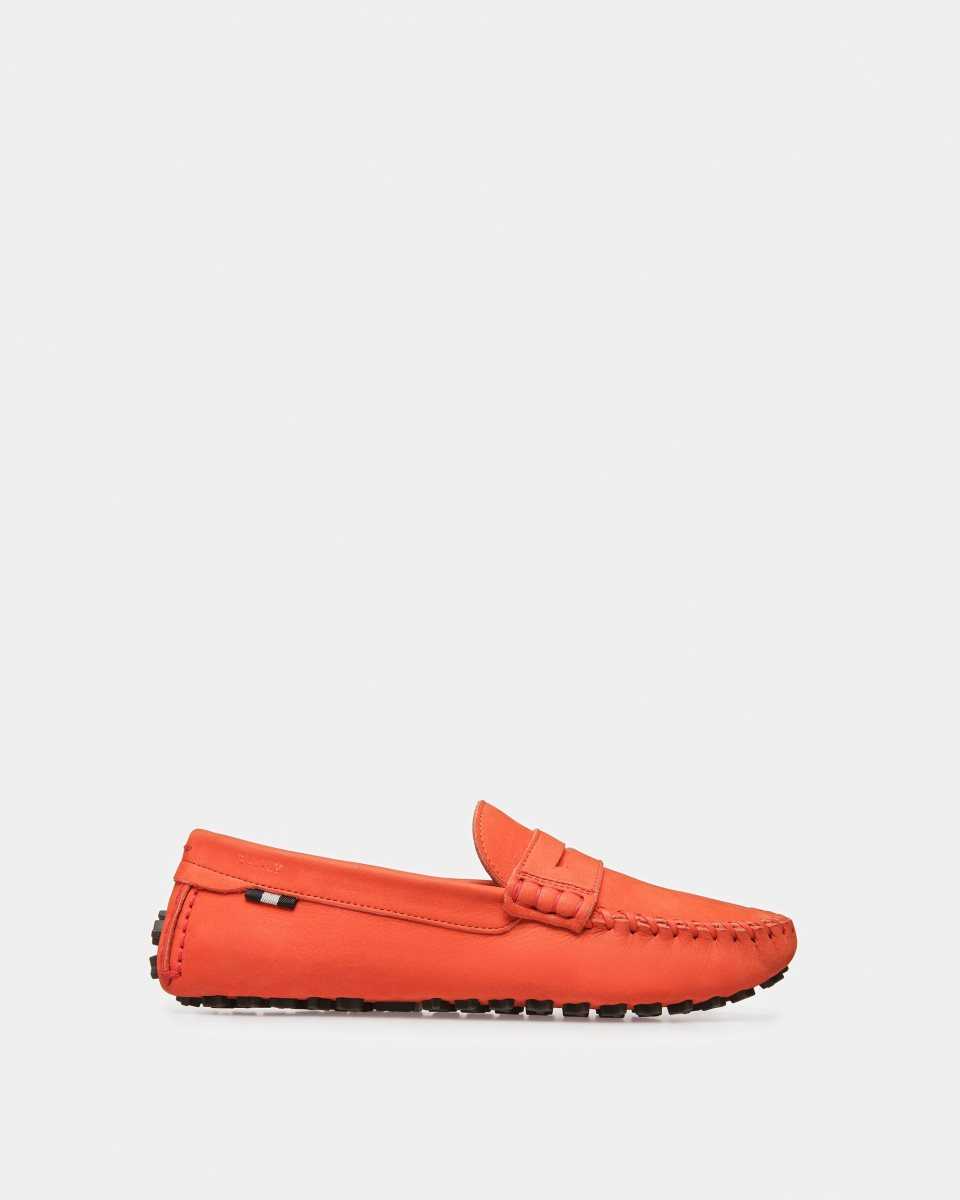 Bally Lamby Leather Drivers Orange | QDROC9762