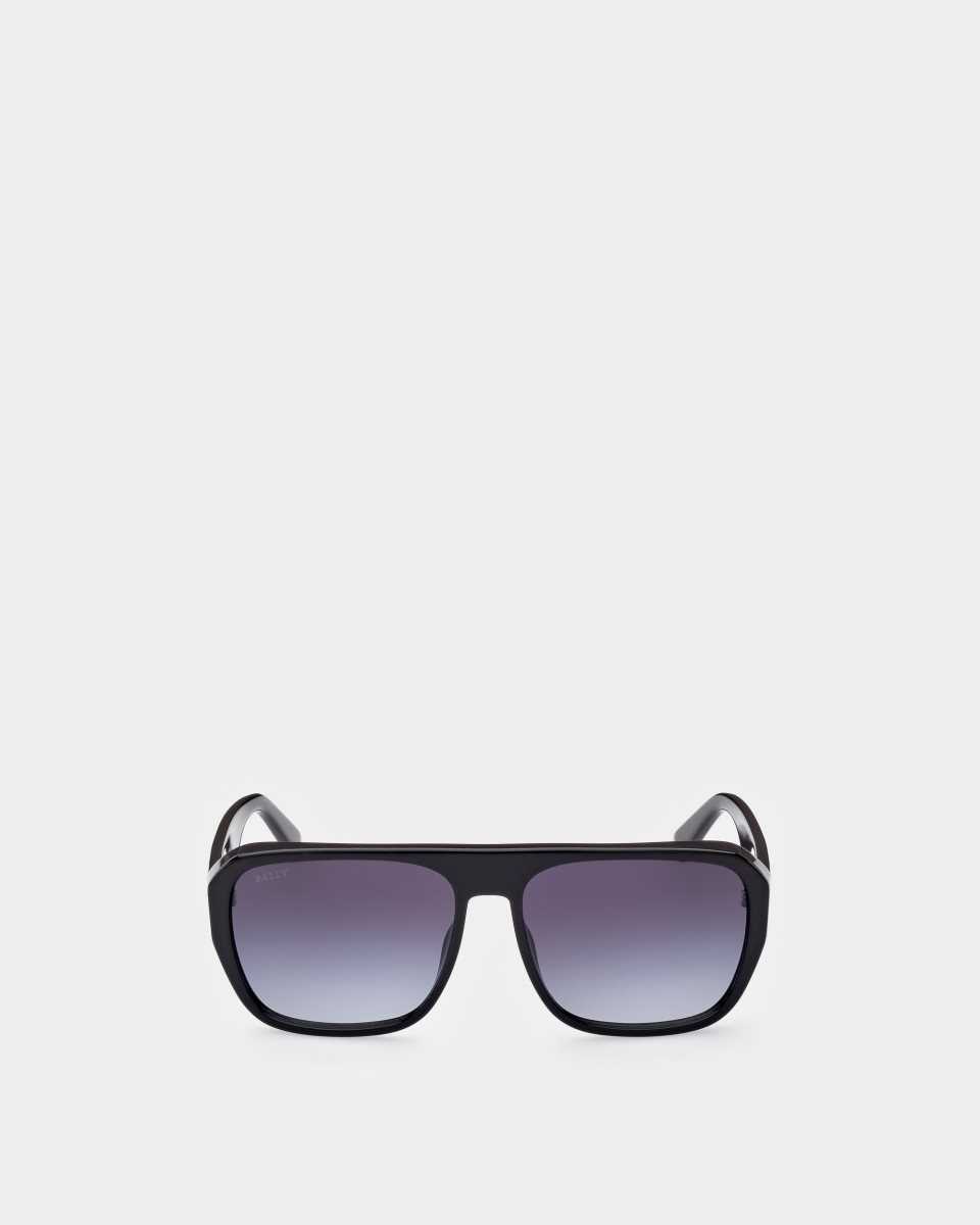 Bally Languard Metal & Acetate Sunglasses Black | DFHUQ5724