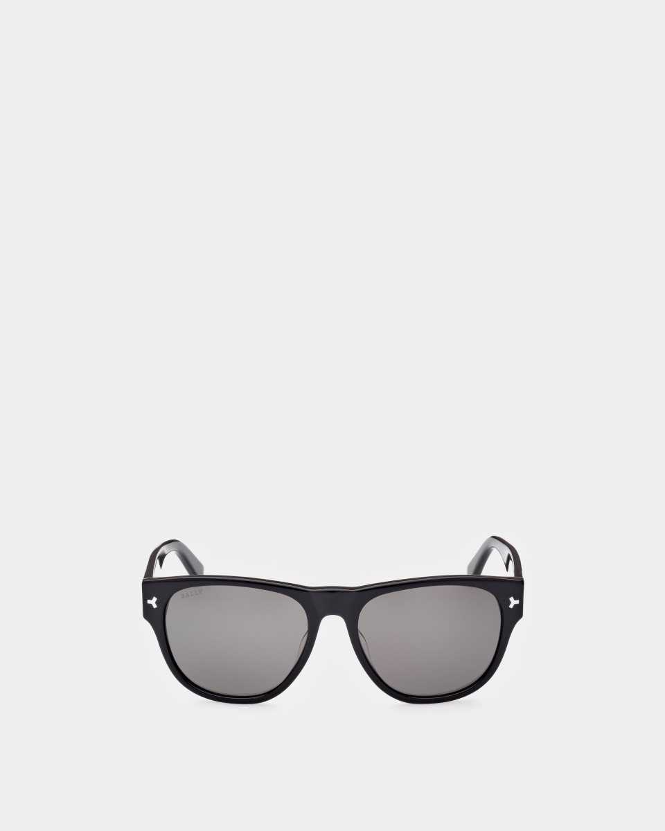 Bally Languard Metal & Acetate Sunglasses Black | DFHUQ5724